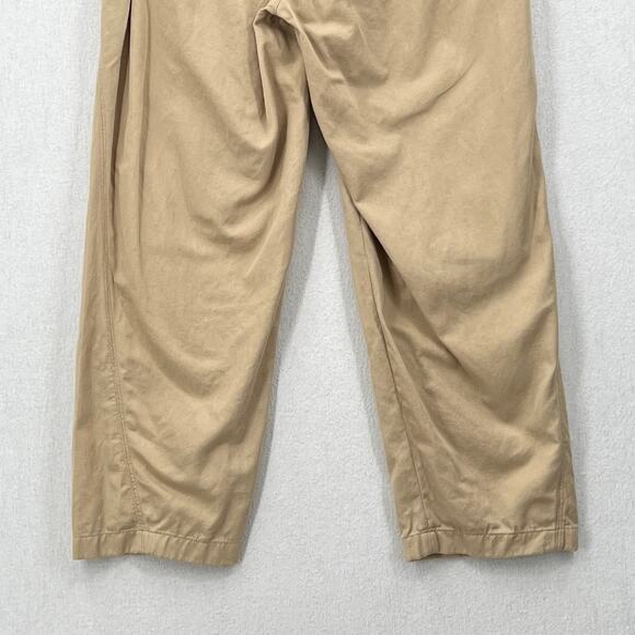 COS Straight Leg Twill Chino pants Men 30R Light Tan Elastic Pockets Lightweight - Picture 6 of 13